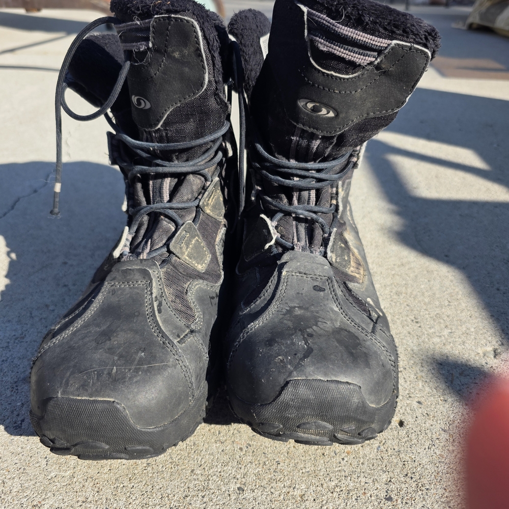 Salomon Black and Gray Men's Rain & Snow Boots